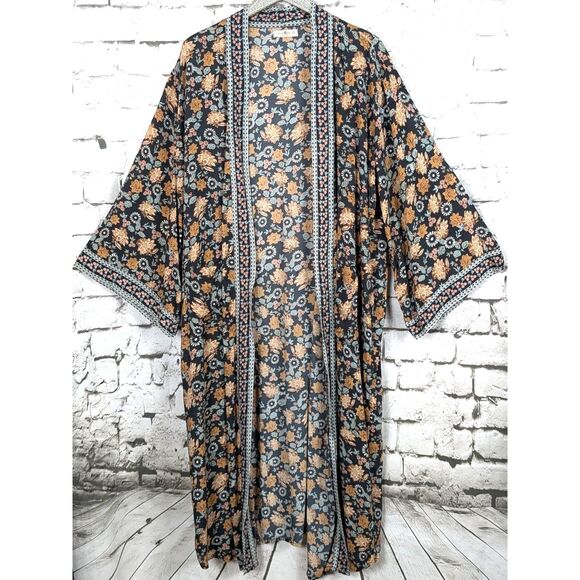 NATURAL LIFE Other - NATURAL LIFE Camila Kimono Bohemian Festival Hippie Feminine Fairy Pockets L/XL